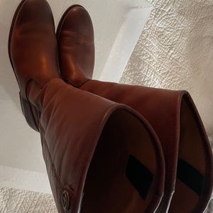 Frye Cognac Leather Riding Boots 7